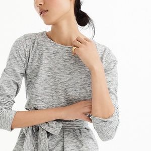 J. Crew - Belted Crossback Top - Black